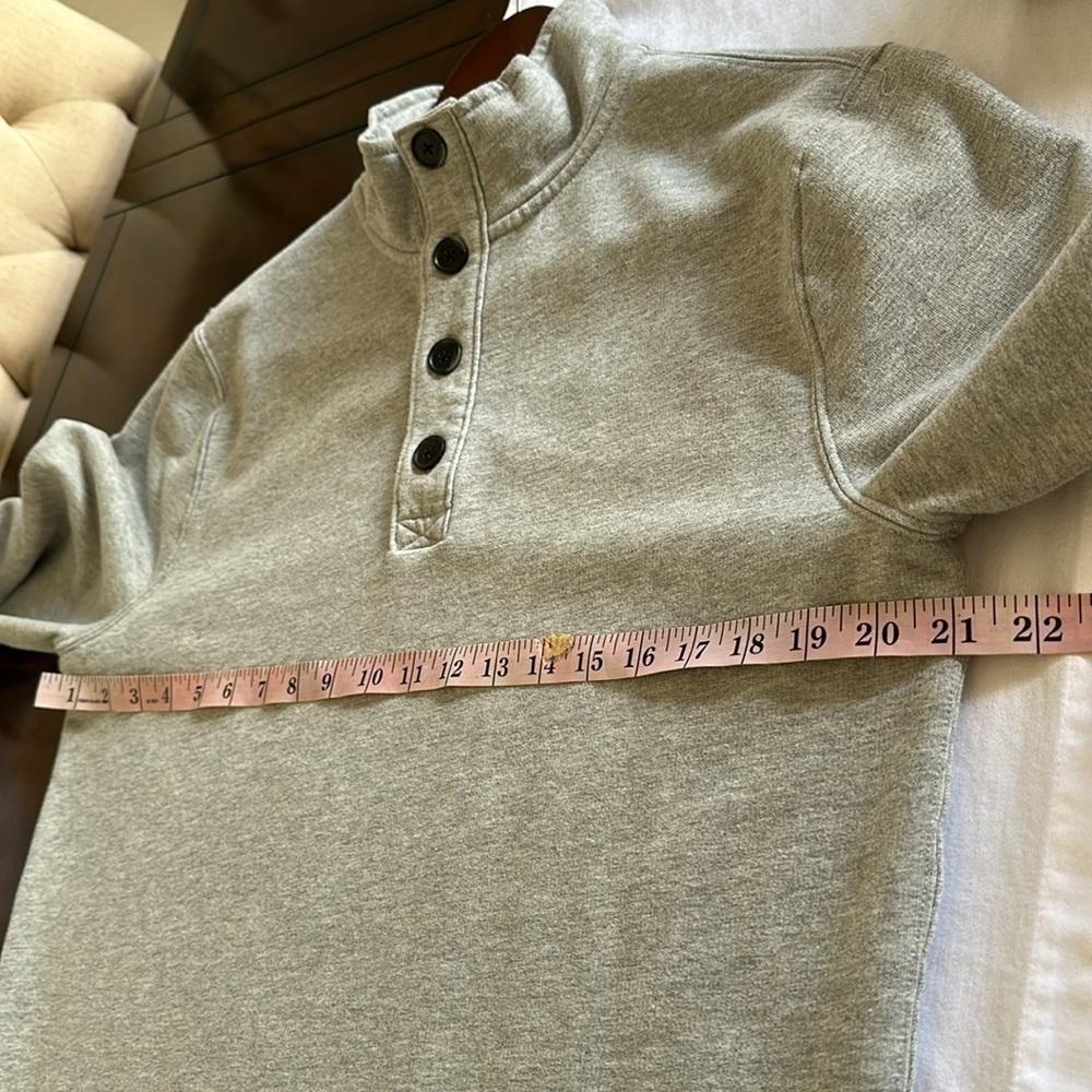 J.Crew, athletic fleece men’s 4 button up sweater size small - Picture 6 of 7